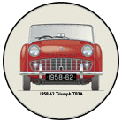 Triumph TR3A 1958-62 Coaster 6